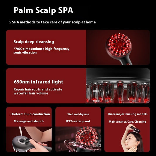 Red Light Scalp Care Scalp Cleaning Vibration Massage